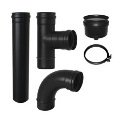 HAAS+SOHN - Příslušenství HAAS+SOHN SET KOUŘOVODŮ PRO PELETOVÁ KAMNA (1000 mm+500 mm) - LÍBI ELEKTRO