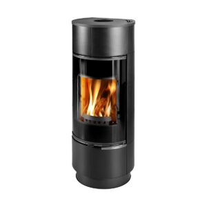 THORMA - Kachlová kamna THORMA ATIKA PLUS, černá keramika / černý lak / s akumulací - LÍBI ELEKTRO
