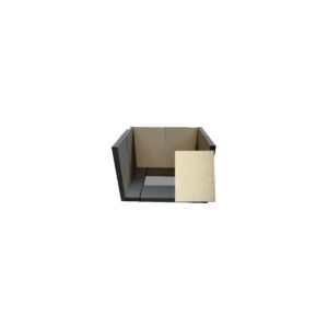 Příslušenství THORMA BORGHOLM - HÖRBY - BASEL II - SKAL II - zadní šamotová cihla 285 × 200 × 25