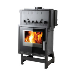 HAAS+SOHN - Krbová vložka HAAS+SOHN VESUVIO II/15/2S s výměníkem, černá/potisk skla - LÍBI ELEKTRO