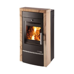 HAAS+SOHN - Krbová kamna s výměníkem HAAS+SOHN VISBY II s výměníkem, černá/Woodstone Prestige - LÍBI ELEKTRO