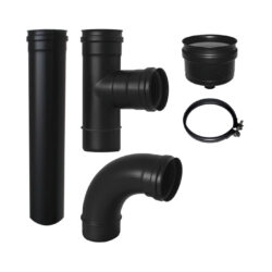 HAAS+SOHN - Příslušenství HAAS+SOHN SET KOUŘOVODŮ PRO PELETOVÁ KAMNA (1000 mm) - LÍBI ELEKTRO